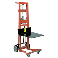 Platform Lift Stacker, Hand Winch Operated, 750 lbs. Capacity, 40" Max Lift Cintas