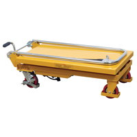 Hydraulic Scissor Lift Table, 17.75" L x 27.5" W/27-1/2" L x 17-3/4" W, Steel, 330 lbs. Capacity Cintas