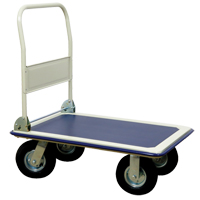 Folding Handle Platform Truck, Steel, 660 lbs., 35" L x 23" W, 43.5" High Cintas