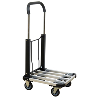 Folding Handle Platform Truck, Aluminum, 300 lbs., 28" L x 16" W, 37.75" High Cintas