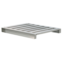 Palette &agrave; canaux en aluminium 2 c&ocirc;t&eacute;s Cintas