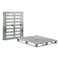 Palette &agrave; cadre tubulaire en aluminium 4 c&ocirc;t&eacute;s Cintas