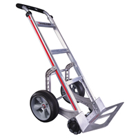 Self-Stabilizing Hand Truck, Continuous Handle, Aluminum, 55'' Height, 500 lbs. Capacity Cintas