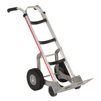Self-Stabilizing Hand Truck, Dual Handle, Aluminum, 55'' Height, 500 lbs. Capacity Cintas