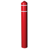 Enveloppe lisse pour butoir avec bandes r&eacute;fl&eacute;chissantes, 6" dia. x 56" l, Rouge Cintas