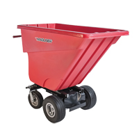 Chariot &agrave; bascule motoris&eacute;, Capacit&eacute; 13.5 cu.ft., 45" h x 27" la x 68" p Cintas