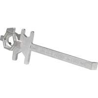 Cl&eacute; pour baril, Ouverture de 3/4"/2", Poign&eacute;e 9-1/2", Acier inoxydable Cintas