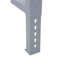 Pattes d'&eacute;tabli pour service industriel, Acier, 24" p x 34" h, Simple Cintas