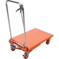 Hydraulic Scissor Lift Table, 27-1/2" L x 17-3/4" W, Steel, 330 lbs. Capacity Cintas