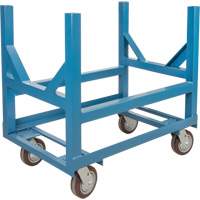 Chariot &agrave; berceaux pour tuyaux et barres, 36" lo x 24" la x 34" h, Capacit&eacute; de 2500 lb, Roue Polyur&eacute;thane Cintas