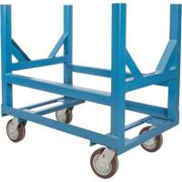 Chariot &agrave; berceaux pour tuyaux et barres, 36" lo x 24" la x 34" h, Capacit&eacute; de 2500 lb, Roue Polyur&eacute;thane Cintas