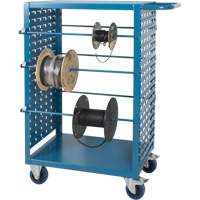 Mobile Wire Spool Cart, Steel, 6 Rod, 21" W x 48" H x 38" D, 1200 lbs. Capacity Cintas