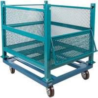 Dolly for Open Mesh Container, 40.5" W x 34-1/2" D x 10" H, 3000 lbs. Capacity Cintas