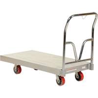 Aluminum Sheet Deck Platform Truck, 24" W x 48" L, 3600 lbs. Cap., Polyurethane Wheels Cintas