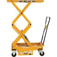 DC Powered Hydraulic Scissor Lift Elevating Cart, Steel, 39-3/4" L x 20-1/2" W, 1000 lbs. Capacity Cintas