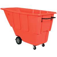 Chariot basculeur, Poly&eacute;thyl&egrave;ne, 0,5 vg³, Capacit&eacute; de charge de 450 lb Cintas