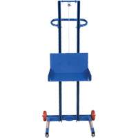 Plateforme &eacute;l&eacute;vatrice &agrave; profil bas pour charge l&eacute;g&egrave;re, M&eacute;canisme Treuil manuel, Capacit&eacute; de 400 lb, Levage max de 55" Cintas