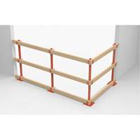 ProGuards Temporary Guard Rail Posts, 8" W x 39" H, Orange Cintas
