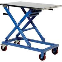 Manual Scissor Lift Table, 37" L x 23-1/2" W, Steel, 660 lbs. Capacity Cintas