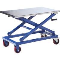 Manual Scissor Lift Table, 37" L x 23-1/2" W, Steel, 660 lbs. Capacity Cintas