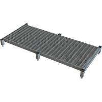 Plateforme de travail en une &eacute;tape &agrave; hauteur r&eacute;glable, 24" la x 59" pr, Capacit&eacute; de 800 lb, Enti&egrave;rement soud&eacute; Cintas