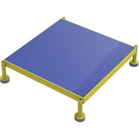 Plateforme de travail en une &eacute;tape &agrave; hauteur r&eacute;glable, 24" la x 24" pr, Capacit&eacute; de 800 lb, Enti&egrave;rement soud&eacute; Cintas