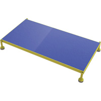 Plateforme de travail en une &eacute;tape &agrave; hauteur r&eacute;glable, 24" la x 48" pr, Capacit&eacute; de 800 lb, Enti&egrave;rement soud&eacute; Cintas