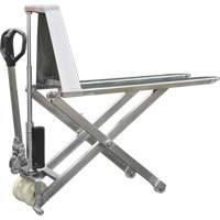 Chariot &eacute;l&eacute;vateur &agrave; ciseaux Eco, 45" lo x 21" la, Acier inoxydable, Capacit&eacute; de 2200 lb Cintas