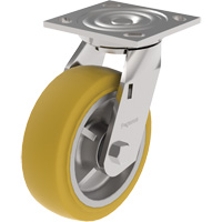 21 Series Medium-Duty Caster, Swivel, 4" (101.6 mm), Urethane, 700 lbs. (317 kg.) Cintas