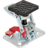 Heavy-Duty Adjustable Height Floor Lock, 8" Extended Height, 5-1/2" Retracted Height, Steel Cintas