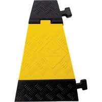 Powerhouse Heavy-Duty Left Turn Cable Protector, 3 Channels, 12" L x 19.75" W x 3" H Cintas