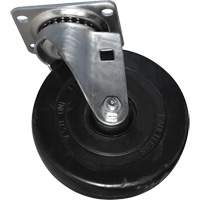 Roulette pivotante souple pour chariot caisson Cintas
