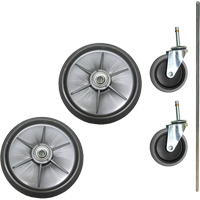 Ensemble de roues &agrave; roulement &agrave; billes et roulettes pour chariot de nettoyage et d'entretien Cintas