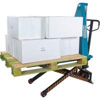 L&egrave;ve-palette manuel &agrave; ciseaux, 20-1/4" lo x 45-1/4" la, Acier, Capacit&eacute; de 3300 lb Cintas