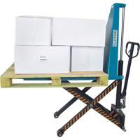 L&egrave;ve-palette manuel &agrave; ciseaux, 20-1/4" lo x 45-1/4" la, Acier, Capacit&eacute; de 3300 lb Cintas