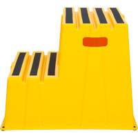 Escabeau industriel, 2 marches, 26" x 22-7/16" x Hauteur 19-11/16" Cintas