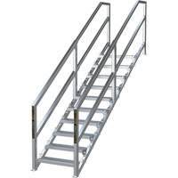 Syst&egrave;me d'escalier modulaire pour la construction de 6-10 marches SmartStairs, 75" ha Cintas