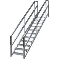 Syst&egrave;me d'escalier modulaire pour la construction de 11-16 marches SmartStairs, 120" ha Cintas