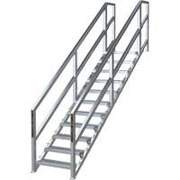 Syst&egrave;me d'escalier modulaire pour la construction de 11-16 marches SmartStairs, 120" ha Cintas