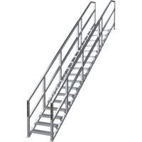 Syst&egrave;me d'escalier modulaire pour la construction de 17-21 marches SmartStairs, 157-1/2" ha Cintas