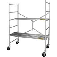Portable Alu Series Scaffold, Aluminum Frame, 29" D x 72" H Cintas