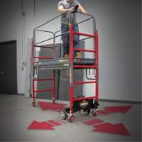 Complete Motorized Buildman 6' Baker Scaffold Kit, 31" D x 118-3/4" H Cintas