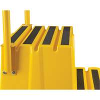 Escabeau industriel, 4 marches, 44" x 22-1/4" x Hauteur 65-1/8" Cintas