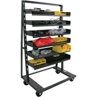 Single-Sided Heavy Duty A-Frame Cart with 6 Trays, 38" x 25" x 63", 2500 lbs. Capacity Cintas