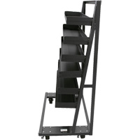 Single-Sided Heavy Duty A-Frame Cart with 6 Lipped Trays, 38" x 25" x 63", 2500 lbs. Capacity Cintas