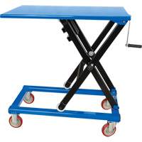 Manual Scissor Lift Table, 37-3/8" L x 23-5/8" W, Steel, 660 lbs. Capacity Cintas