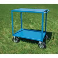 Outdoor Shelf Cart, 2 Tiers, 24" W x 39" H x 39" D, 1200 lbs. Capacity Cintas