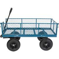 Wagon avec c&ocirc;t&eacute;s rabattables, 24" la x 48" la x Capacit&eacute; 800 lb Cintas