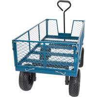 Wagon avec c&ocirc;t&eacute;s rabattables, 24" la x 48" la x Capacit&eacute; 800 lb Cintas