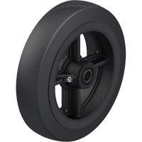 Black Rubber on Cast Iron Core Wheel Cintas